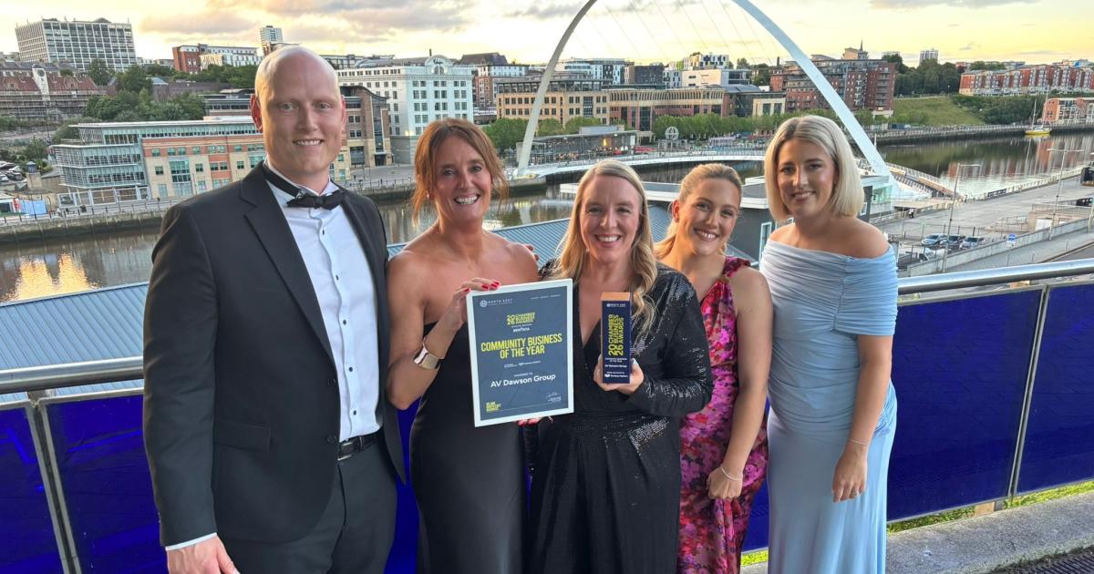 AV Dawson wins at North East England Chamber of Commerce Awards