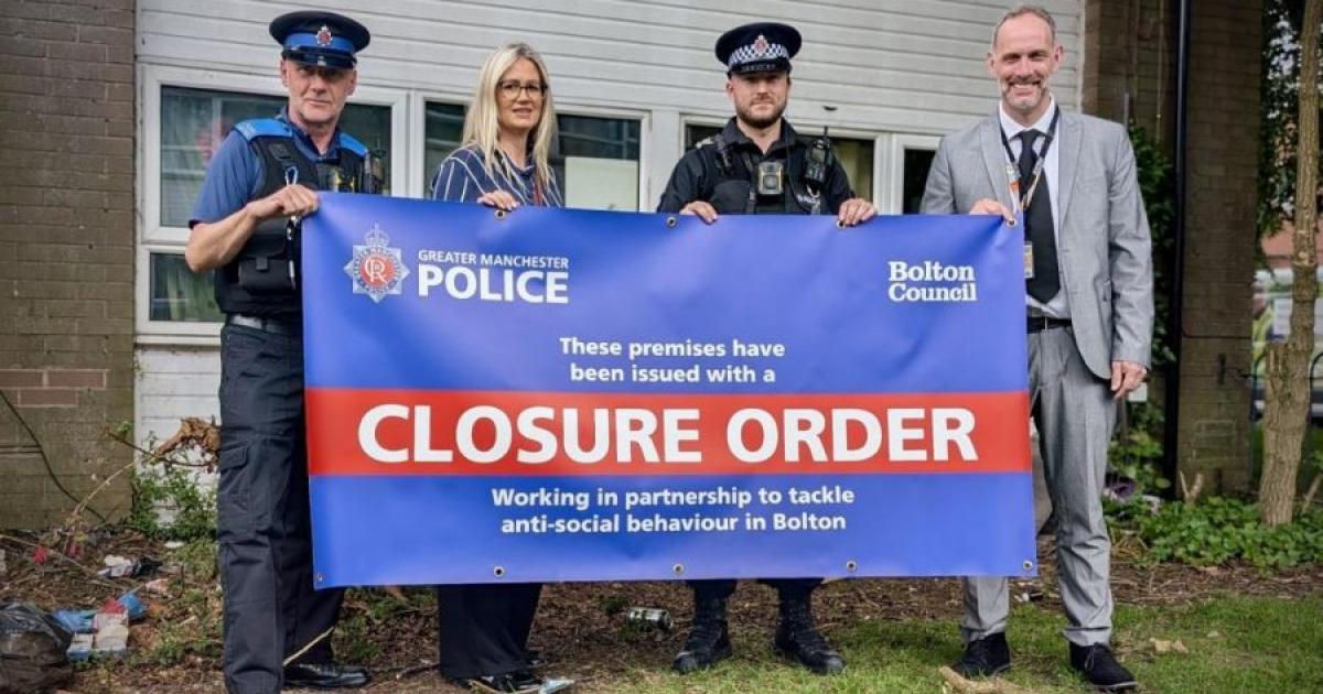 Kempston Gardens, Bolton home closed by court order