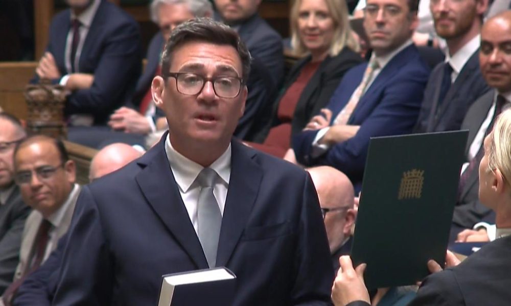 Andy Burnham sworn in as Makerfield MP after by-election victory