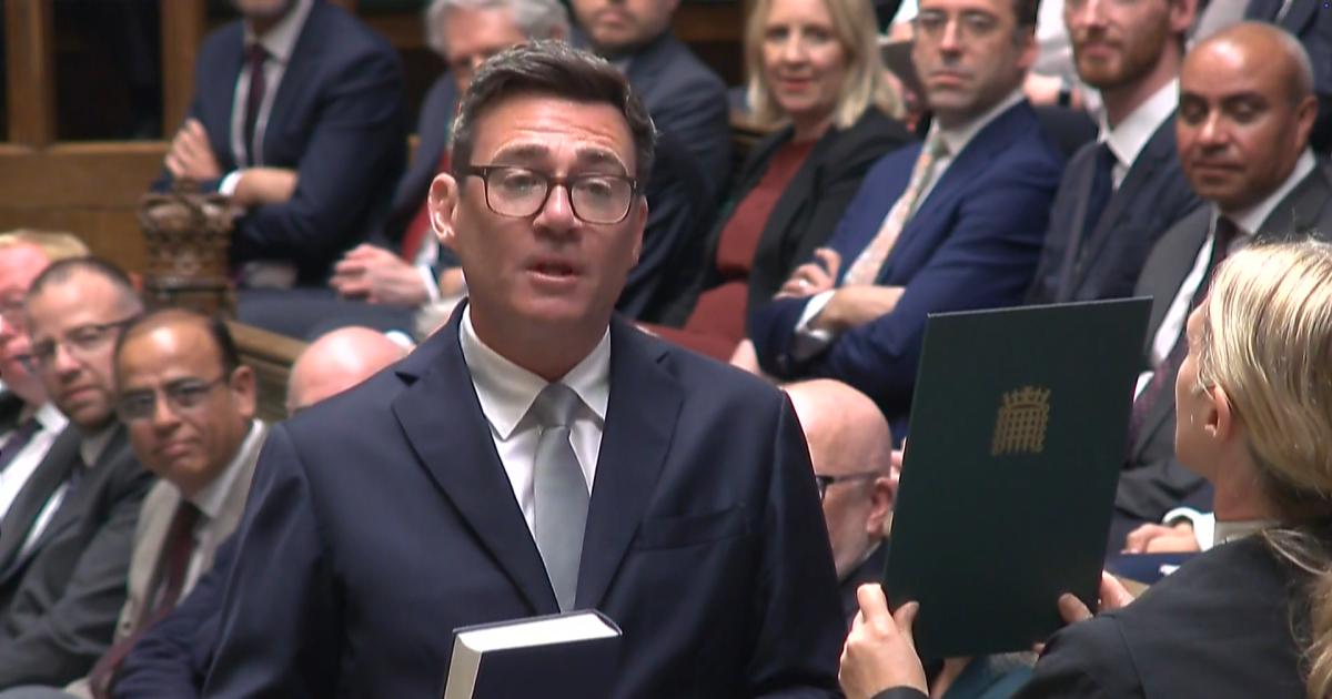 Andy Burnham sworn in as Makerfield MP after by-election victory