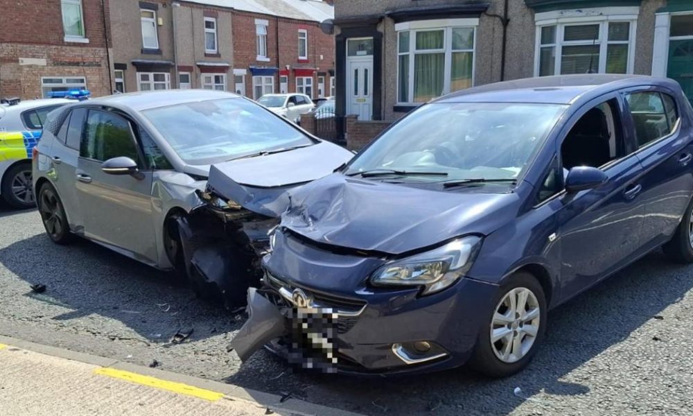 One in hospital after crash on Brinkburn Road in Darlington