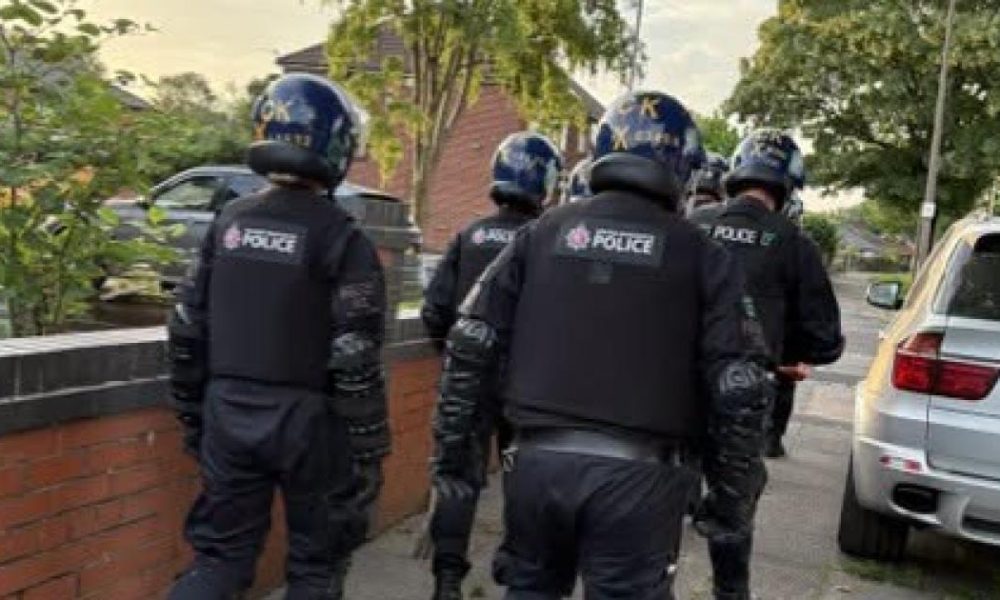 Two arrested after dawn raid at property in The Haulgh