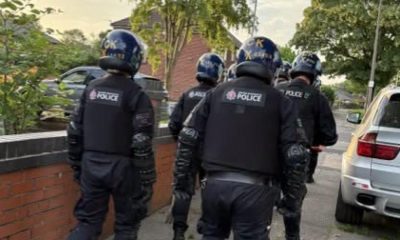 Two arrested after dawn raid at property in The Haulgh