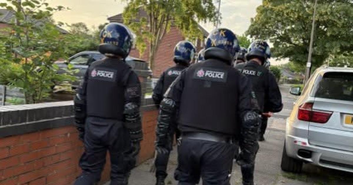 Two arrested after dawn raid at property in The Haulgh