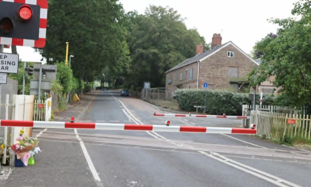 Flowers laid at scene of fatal Hoghton level crossing crash