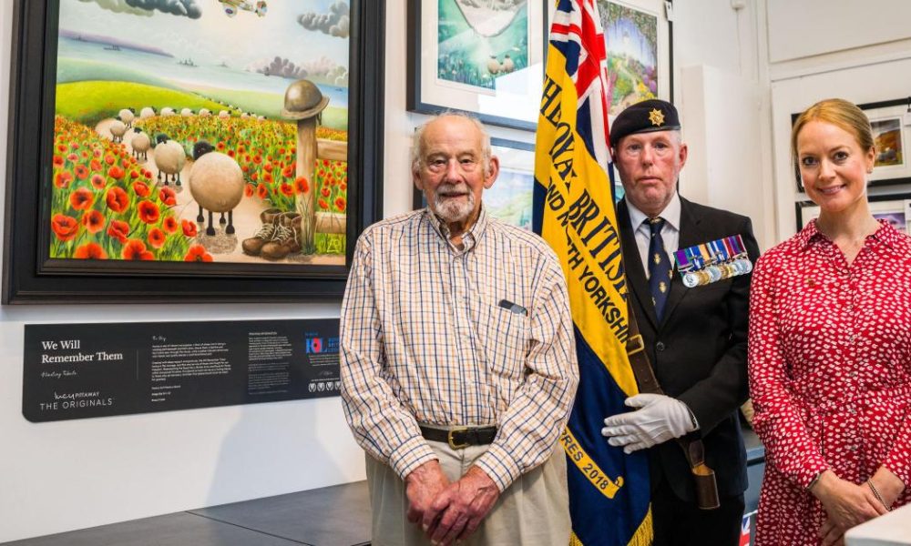 Lucy Pittaway and oldest RBL member honour UK Armed Forces