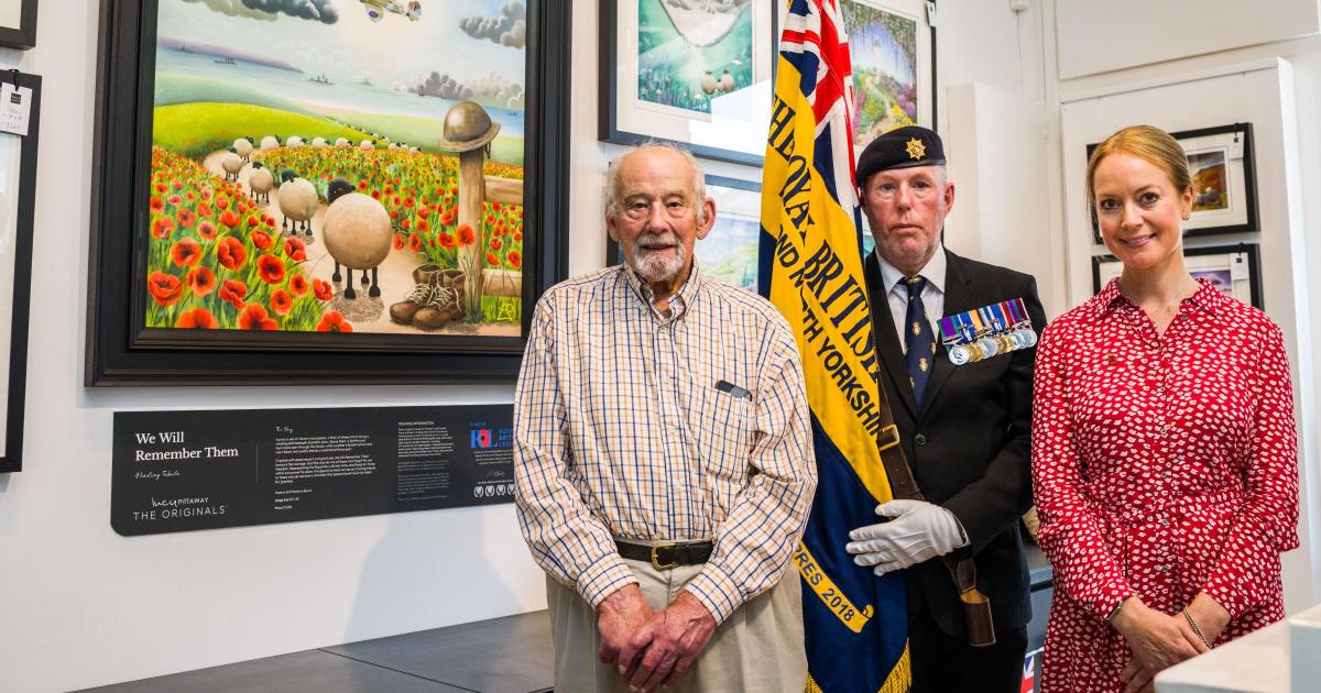Lucy Pittaway and oldest RBL member honour UK Armed Forces