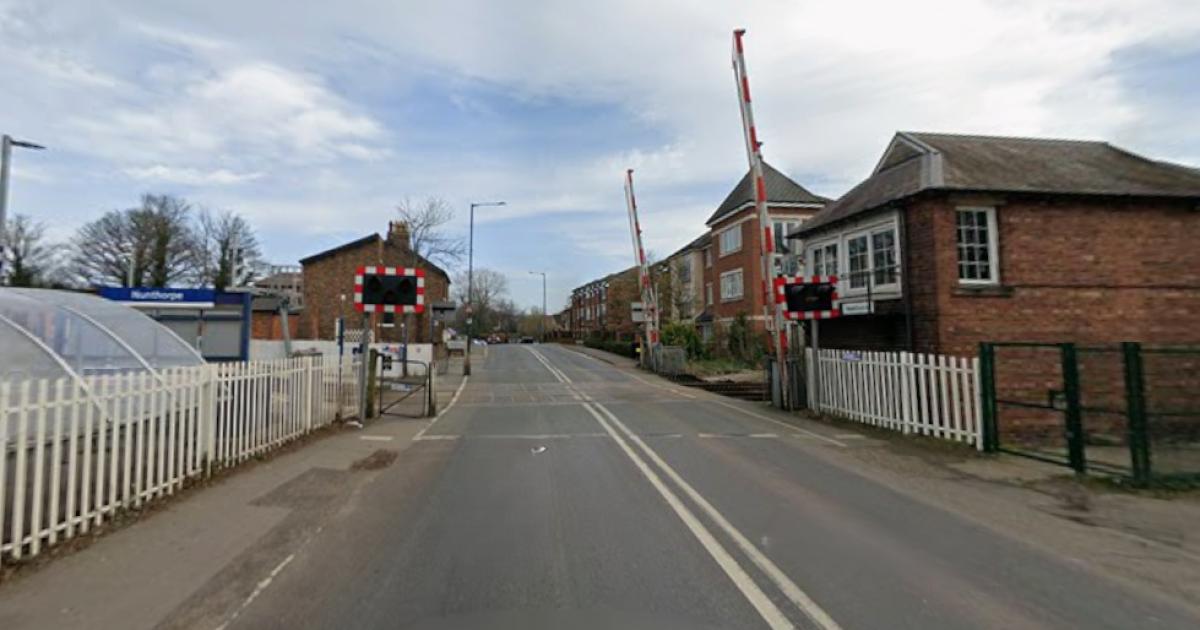 Nunthorpe road blocked after rail crossing failure