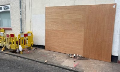 Spennymoor house boarded up after van drove into it