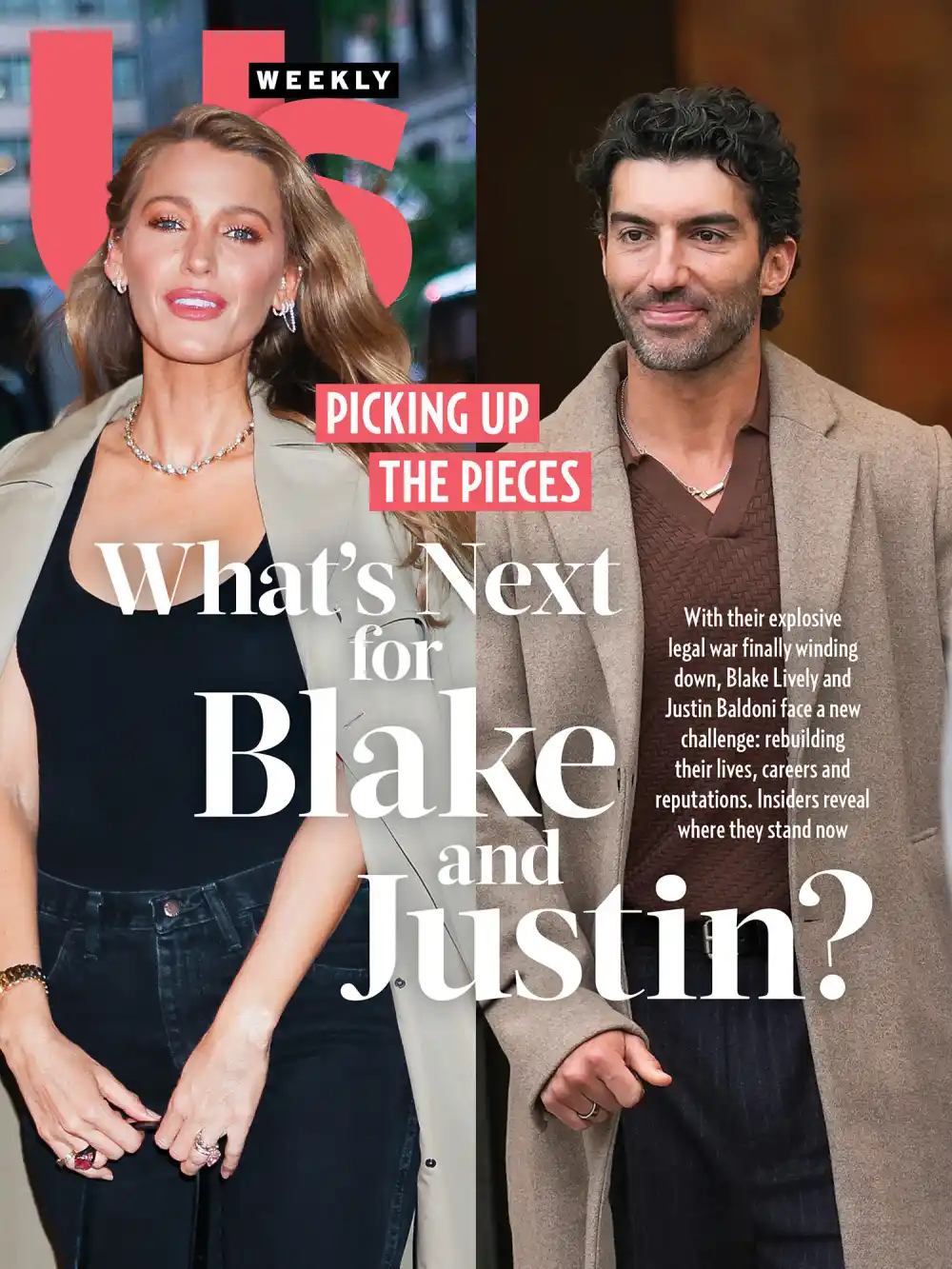 2627 Us Weekly Cover Blake Lively and Justin Baldoni No Chip