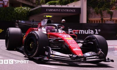 Lewis Hamilton steers his Ferrari around the hairpin during Monaco Grand Prix practice