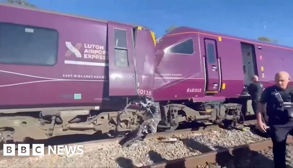 Video shows scene of Bedford train crash as passenger describes aftermath
