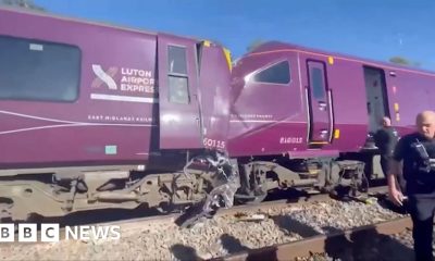 Video shows scene of Bedford train crash as passenger describes aftermath