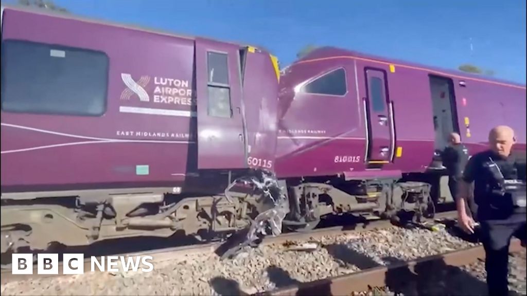 Video shows scene of Bedford train crash as passenger describes aftermath