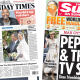 'Cuts to fund defence spark chaos' and 'Kate the cream of hearts'