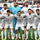 The Iran team line up before their 2-2 draw with New Zealand at the 2026 World Cup