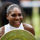 Serena Williams celebrates winning the Wimbledon title in 2016