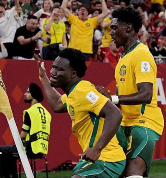 Irankunda copies Tim Cahill's celebration as Australia beat Turkey