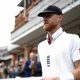 Captain Ben Stokes leads out the England team at Lord's