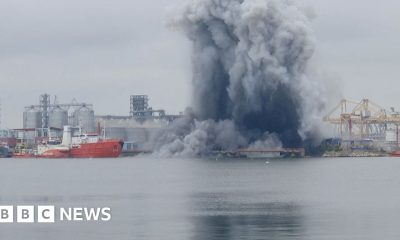 Ukraine strikes cargo ships and admits Romania drone blast as Putin prepares for key speech