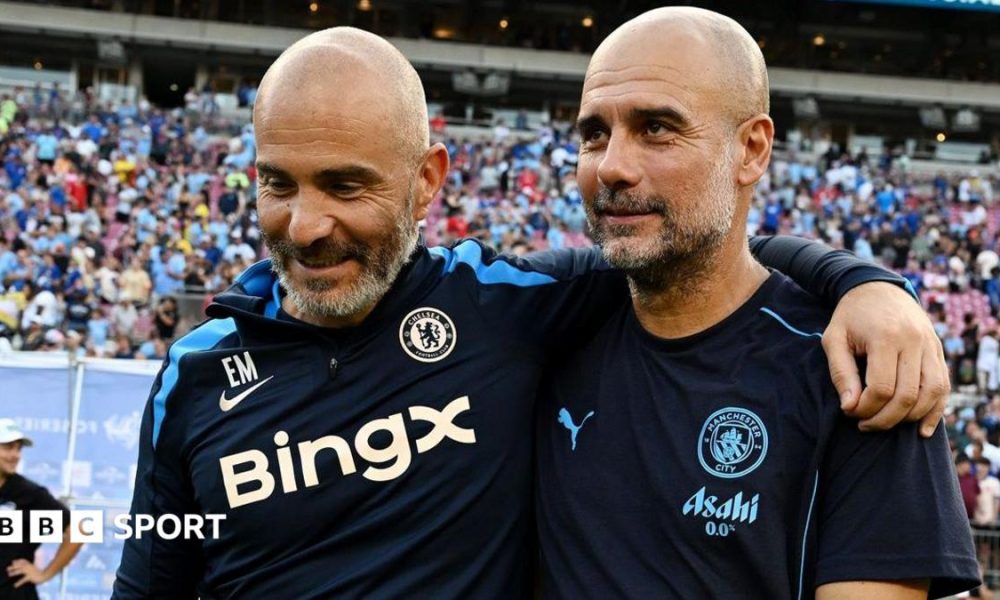 Enzo Maresca and Pep Guardiola