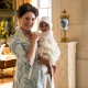 Violet Bridgerton holds her grandson August ― another baby name that's been steadily rising.
