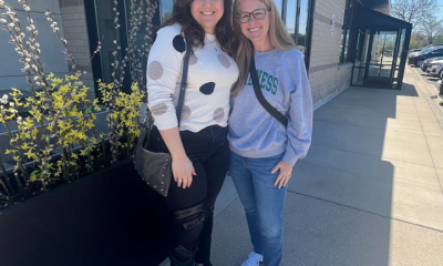 The author (left) with Carrie.