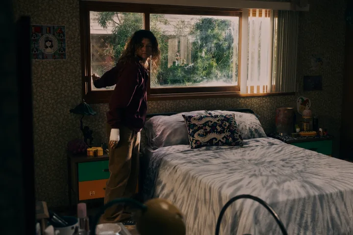 Zendaya as Rue in the final season of Euphoria