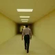 Chiwetel Ejiofor on the seemingly endless set of Backrooms