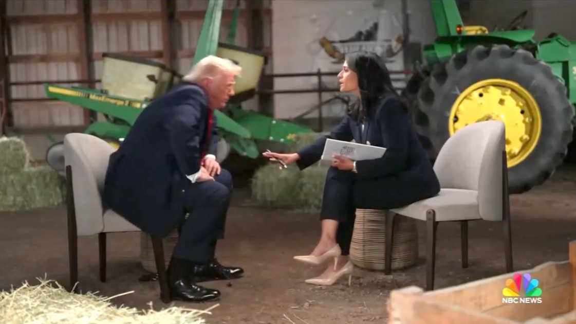 Trump Storms Out Of 'Meet The Press' Interview When Kristen Welker Challenges His Claims