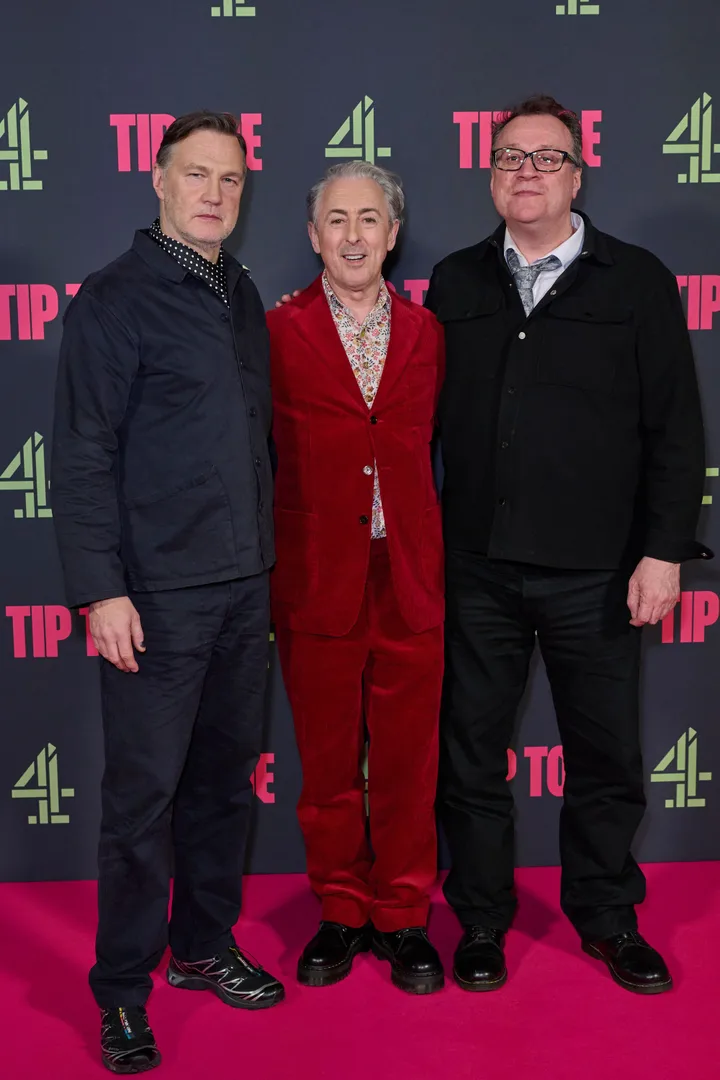 David Morrissey, Alan Cumming and Russell T Davies at the launch of Tip Toe last month