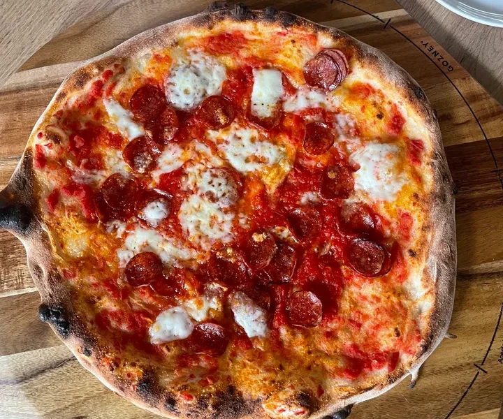Pepperoni pizza, straight out of the Dome XL