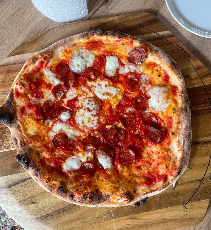 Pepperoni pizza, straight out of the Dome XL