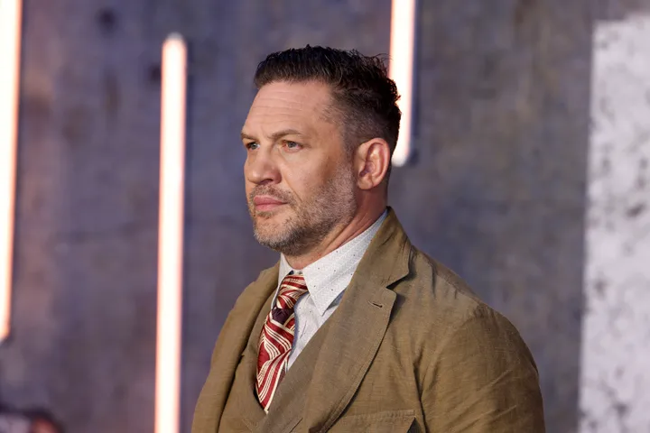 Tom Hardy at the premiere of his film Havoc last year