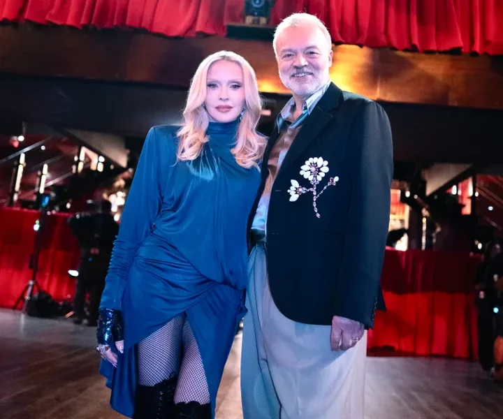 Madonna and Graham Norton pictured at Koko ahead of their interview, which will air on the BBC later this month