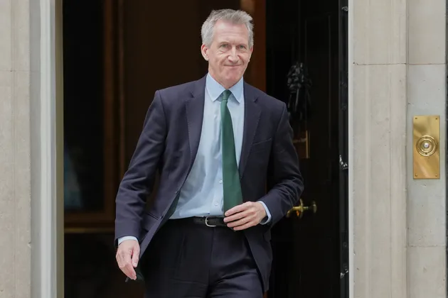 New defence secretary Dan Jarvis leaves 10 Downing Street.