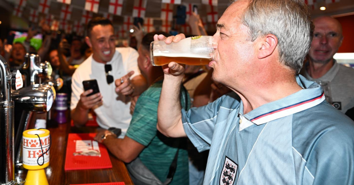 Farage's Response To England's Win Against Croatia Slammed