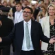 Andy Burnham, Labour MP for Makerfield, celebrates after his swearing-in at the Houses of Parliament on June 22, 2026 in London, England
