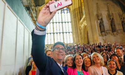 Andy Burnham taking a photo with other Labour MPs