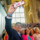 Andy Burnham taking a photo with other Labour MPs