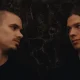 Romeo Beckham and Paul Kircher in the new tennis romance Forty Love