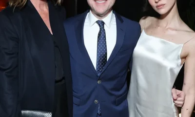 Gracie Abrams pictured with her parents, PR exec Katie McGrath and director JJ Abrams, in March 2026