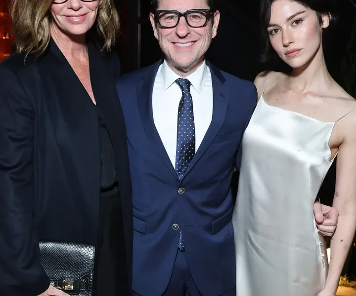 Gracie Abrams pictured with her parents, PR exec Katie McGrath and director JJ Abrams, in March 2026