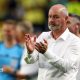 Scotland head coach Steve Clarke watches on during his side's 3-0 loss against Brazil