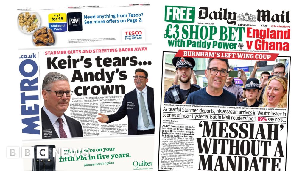 'Keir's tears... Andy's crown' and 'Messiah without a mandate'
