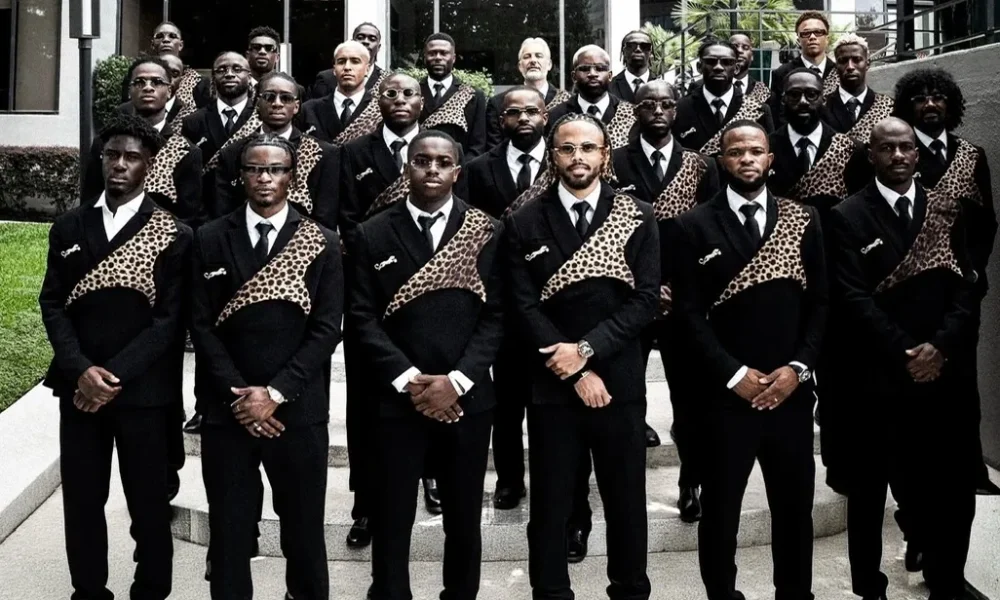 888989 0 Democratic Republic Of Congo National Team Arrives At 2026 FIFA World Cup In Matching Leopard Print Suits By Alvin JMAK