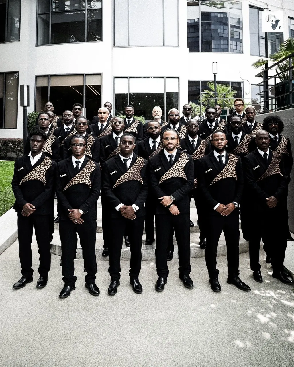 888989 0 Democratic Republic Of Congo National Team Arrives At 2026 FIFA World Cup In Matching Leopard Print Suits By Alvin JMAK