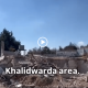 The aftermath of a school for disabled children in south Lebanon that was blown up