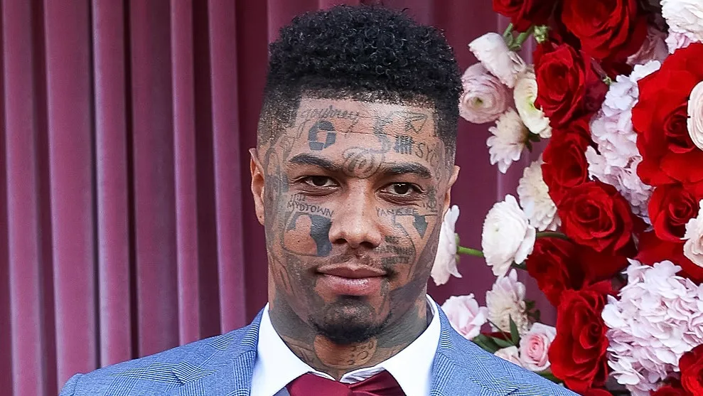 Hol' On! Blueface Stepped Out Wearing A Suit & Social Media Users Can't Stop Talkin' About One Thing (PHOTOS)