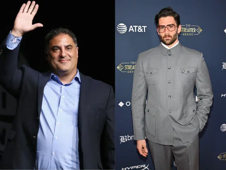 Cenk Uygur and Hasan Piker in two separate photos next to one another. They will not be attending an upcoming Oxford Union event